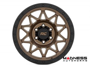 Custom Wheel 78 Series - Simulated Beadlock - Bronze w/ Black Accents | 18x9 | 5x5.0 | +0mm - Rough Country